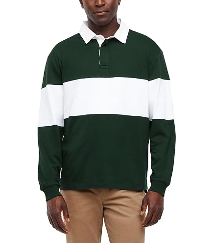 Amazon.com: GAP Men's Rugby Polo Shirt, Mens Polo Long Sleeve